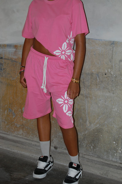 BROKEN BLOSSOM SHORT - PINK