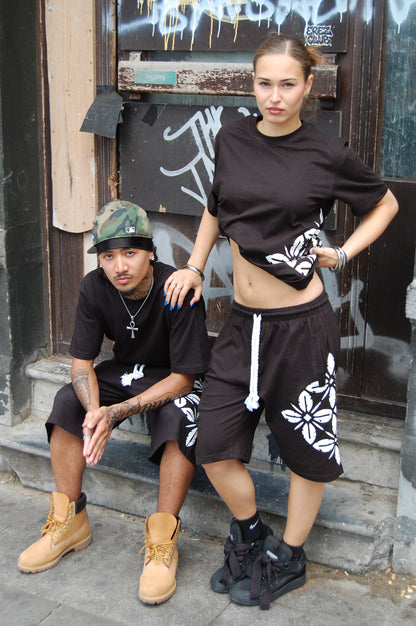 BROKEN BLOSSOM SHIRT - BLACK