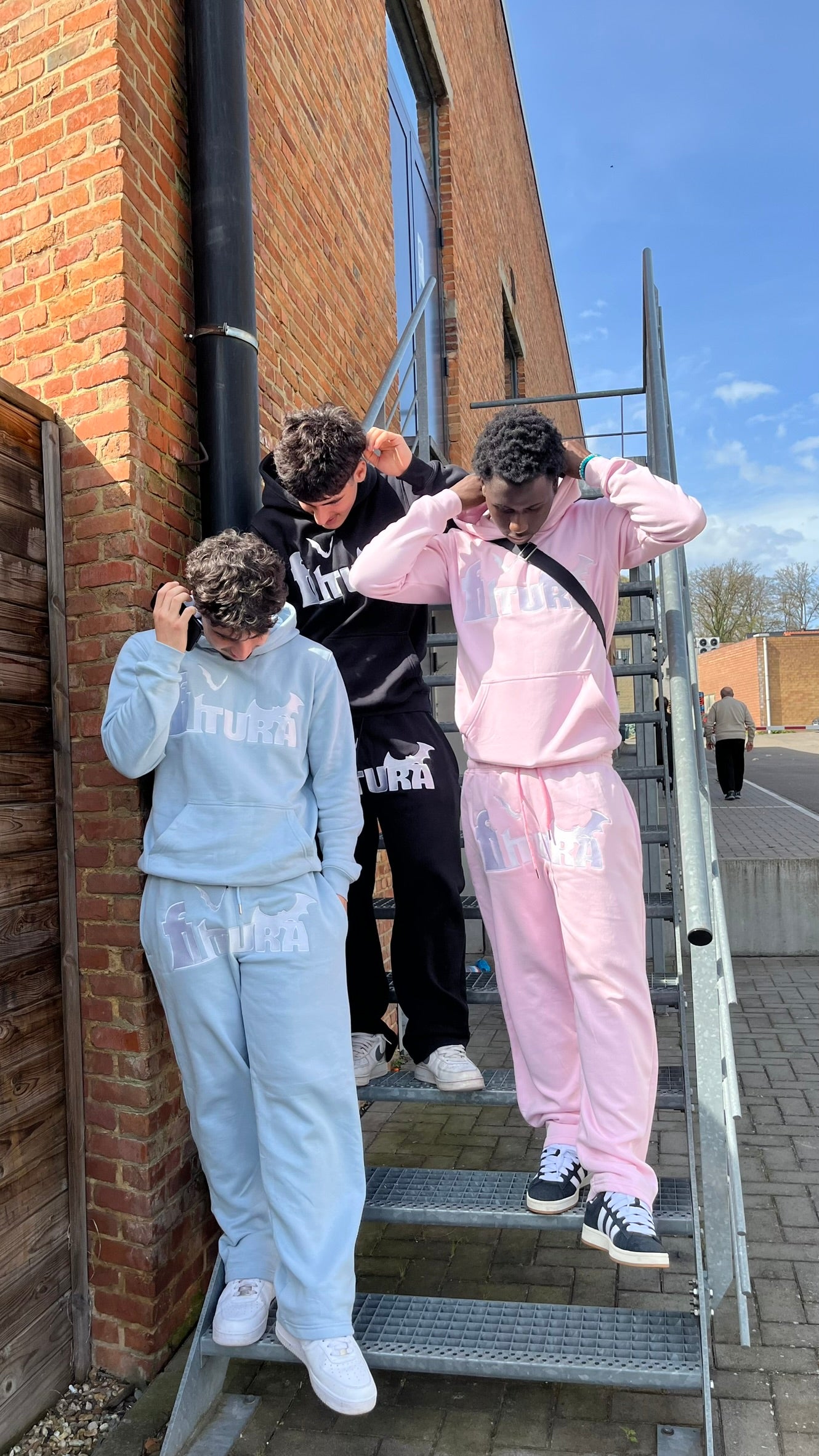 futura hoodie "blue"