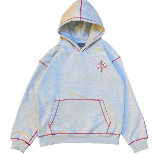 Outline hoodie grey