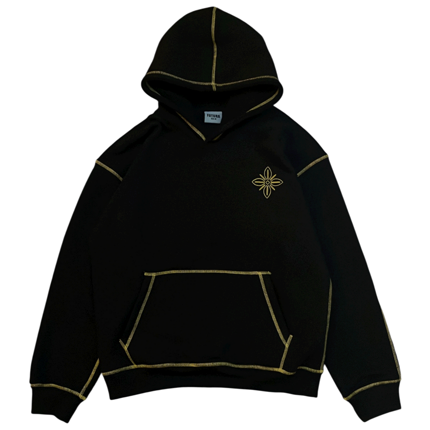 Outline hoodie black