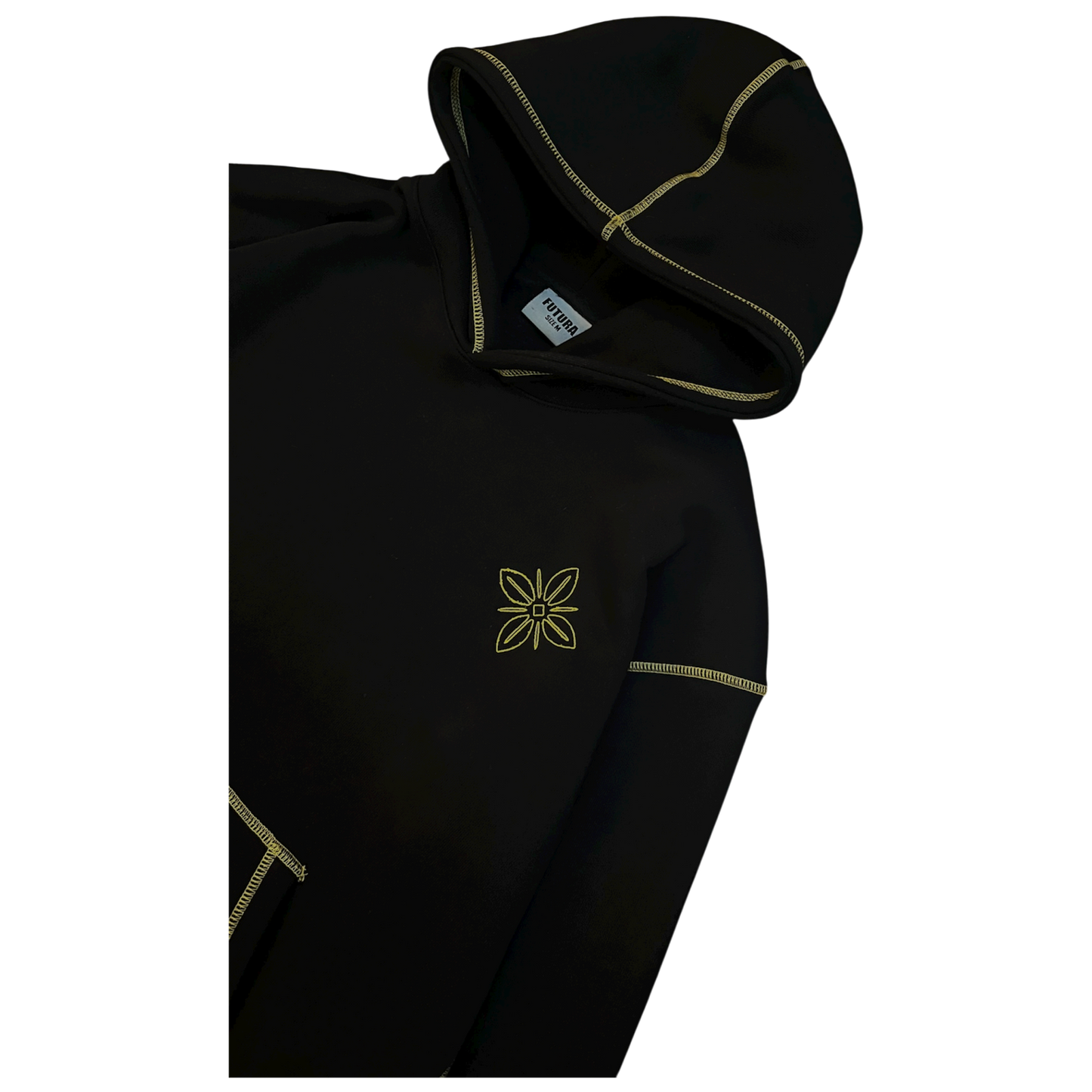 Outline hoodie black