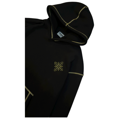 Outline hoodie black