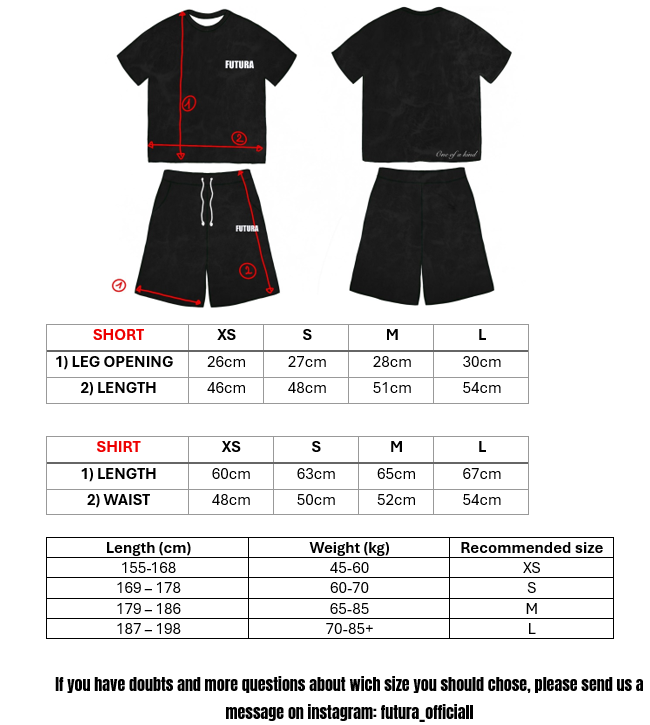 futura short "black"