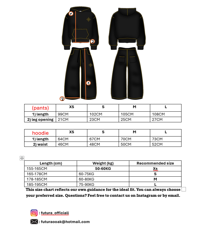 Outline hoodie black